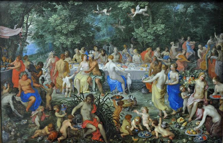 Hendrick van Balen the Elder The Wedding of Thetis and Perseus with Apollo and the Concert of the Muses, or The Feast of the Gods